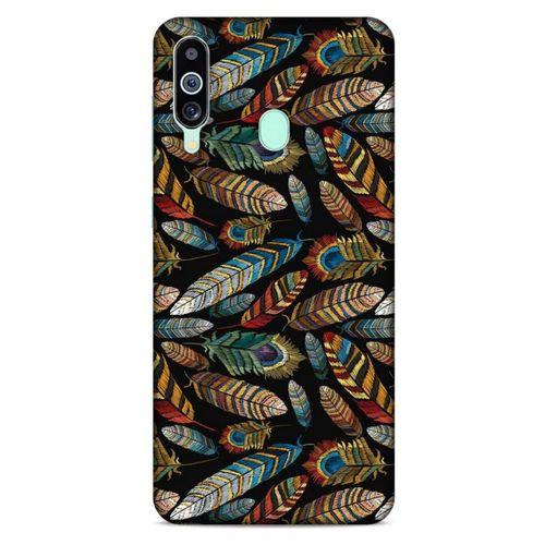 Samsung Galaxy M40 Kılıf Desenli Özel Seri Tüyler (28) Arka Kapak