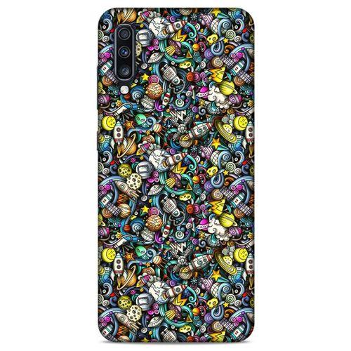 Graffitix (48) Desenli Silikon Kapak Samsung Galaxy A70 Kılıf