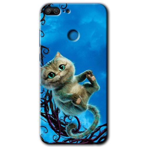 Honor 9 Lite Kılıf HD Desen Baskılı Arka Kapak - Çılgın Kedi