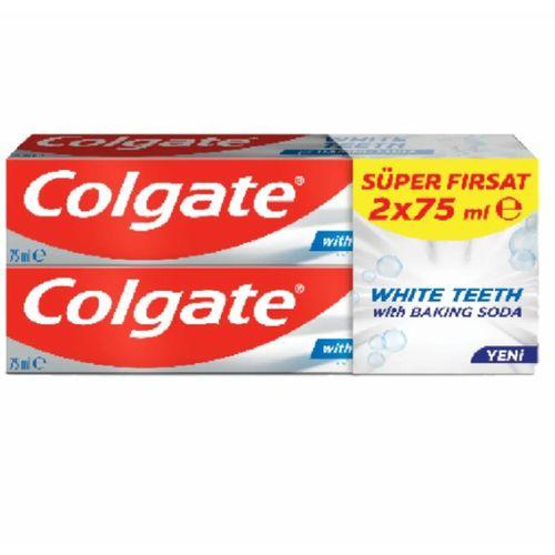 Colgate White Teeth With Baking Soda Diş Macunu 2'li