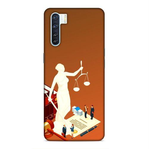 Oppo A91 Kılıf Hakim Savci Avukat Arka Kapak Silikon Koruma Full Koruyucu