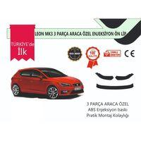 Seat Leon 2012 Sonrası 3 Parça Ön Lip Siyah