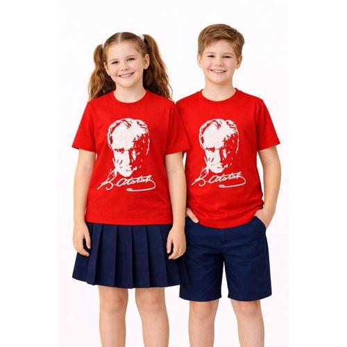 Atatürk Baskılı Çocuk Tişört BGL-ST05506