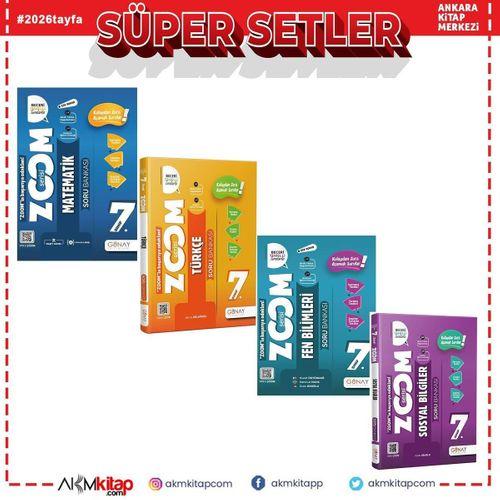 Günay Yayınları 7.Sınıf Soru Bankası Zoom Serisi Seti 4 Kitap