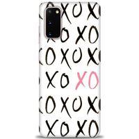 Samsung Galaxy S20 Kılıf HD Baskılı Kılıf - XOXO + Tam Ekran Koruyucu