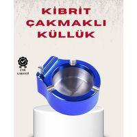 Metal Küllük Ve Çakmak Seti Yuvarlak Modern Tasarım