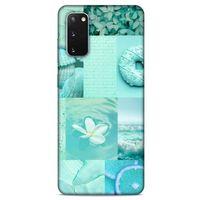 Samsung Galaxy S20 Uyumlu Kılıf Yeşil Delisi (36) Glitter Kılıf Tropikal orman yeşili