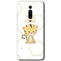 MRCİLETİSİM Xiaomi Mi 9T Kılıf HD Desen Baskılı Arka Kapak+Temperli Cam - Sevimli Kedi 1