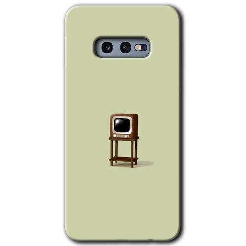 Samsung Galaxy S10e HD Baskılı Kılıf + 9D Tam Ekran Koruyucu - Retro-TV