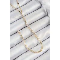 Pirinç Zirkon Taşlı Model Gold Renk Y Kolye