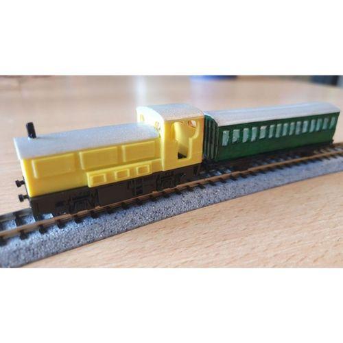 Kato 11-109 Şasi için N Ölçek Dizel Manevra Lokomotifi 3D Baskı (Bu ürün Sadece Plastik parçadır - Almadan Önce Soru Sorabilirsiniz)