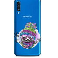 Zoologix (2) Samsung Galaxy A21s Şeffaf Kılıf Silikon Desenli