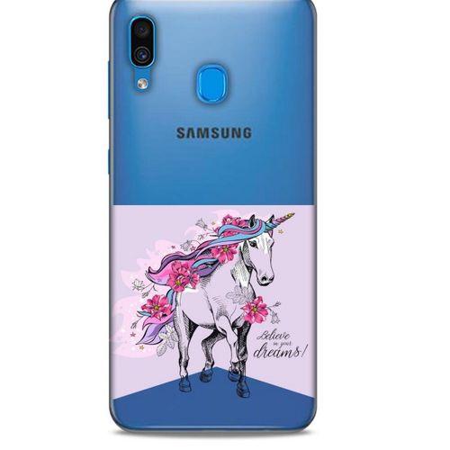 Zoologix (22) Samsung Galaxy M10 Şeffaf Kılıf Silikon Desenli