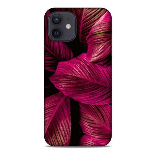 Lopard Apple iPhone 12 Uyumlu Kılıf Bahar (4) Koruma Kılıfı Bordo