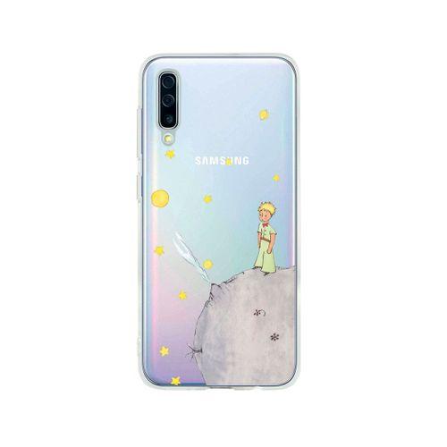 Samsung A50 Küçük Prens Desenli Premium Şeffaf Silikon Kılıf