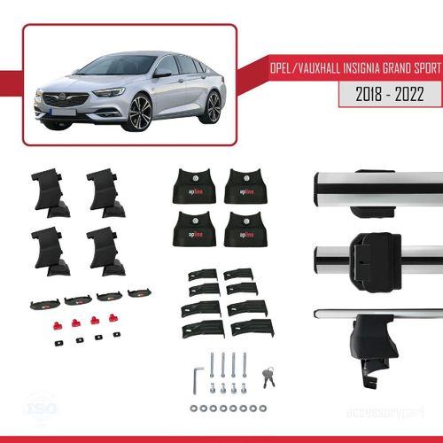 Opel / Vauxhall Insignia Grand Sport 2018-2022 Arası ile uyumlu ACE-4 Ara Atkı Tavan Barı GRİ