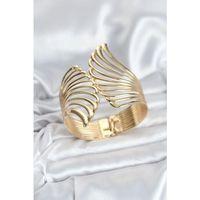 Pirinç Gold Renk Vintage Kadın Bileklik