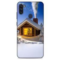 Samsung Galaxy M11 Kılıf Snowix (18) Telefon Kılıfları Sarı Beyaz