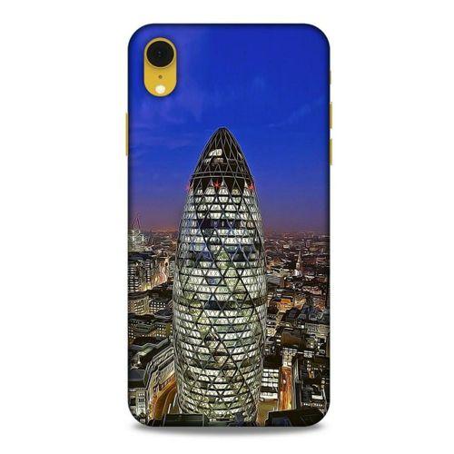 Apple iPhone XR Kılıf Dünya Mimarisi (34) Slim Armor Kılıf Mary Axe Londra