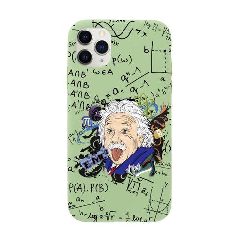 iPhone 11 Pro Einstein In Formula Desenli Premium Silikonlu Telefon Kılıfı