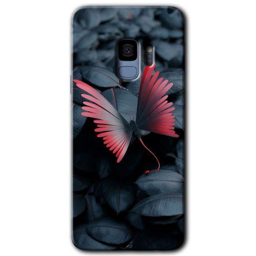 Samsung Galaxy S9 HD Baskılı Kılıf + 9D Tam Ekran Koruyucu - Dark Butterfly
