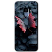 Samsung Galaxy S9 HD Baskılı Kılıf + 9D Tam Ekran Koruyucu - Dark Butterfly