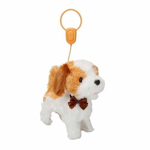 HAPPY JUNIOR Peluş Yürüyen Sesli Köpek Latte  - FT-B023