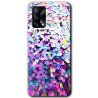BeRa Aksesuar Oppo A54 Kılıf Baskılı Kapak - Mosaic Fragments Colorfull +Tam Kaplayan Mat Seramik