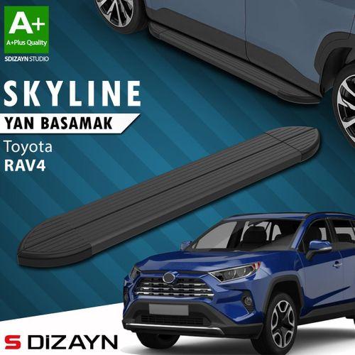 S-Dizayn Toyota RAV 4 5 Skyline Siyah Yan Basamak 173 Cm 2018 Üzeri A+ Kalite