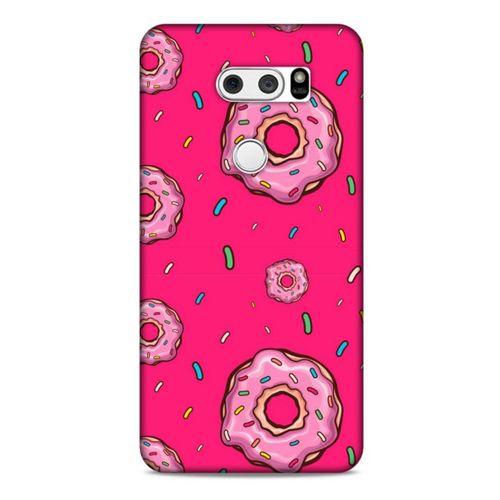 LG K50S Uyumlu Kılıf Pembe Delisi (28) Arka Kapak Donut