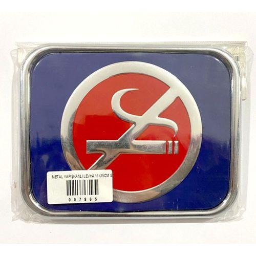 Metal Yapışkanlı Levha 11X15Cm Sigara İçilmez