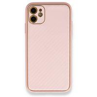 iPhone 12 Kılıf Coco Karbon Silikon - Pembe