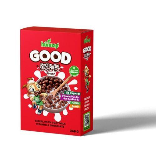 Hünnap Keçi Sütlü Çikolata ve Vitamin Tahıllı Glutensiz Gevrek 240 Gr