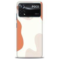 Xiaomi Poco X4 Pro 5G Kılıf HD Baskılı Kılıf - Kahve Kalp + Tam Ekran Koruyucu