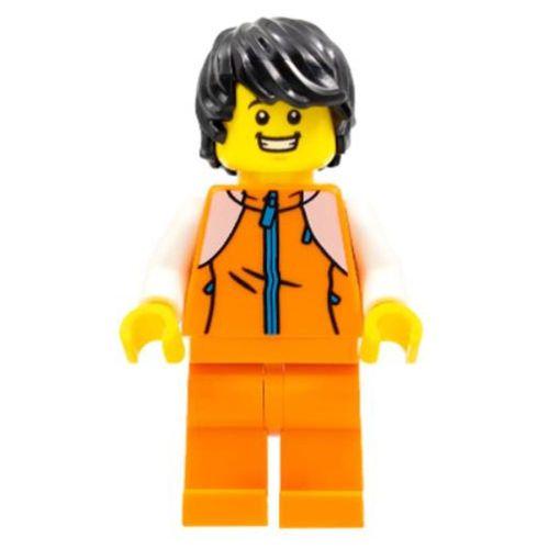 Lego Minifigür Man Orange Tracksuit hol267