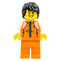 Lego Minifigür Man Orange Tracksuit hol267
