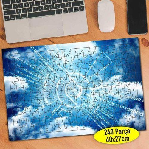 Bulutlu Gökyüzü 240 Parça Puzzle Yapboz Tablo-84021486