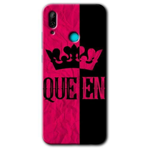 Huawei P smart 2019 Kılıf Kapak - Queen +Hayalet Ekran Yandan Gözükmez