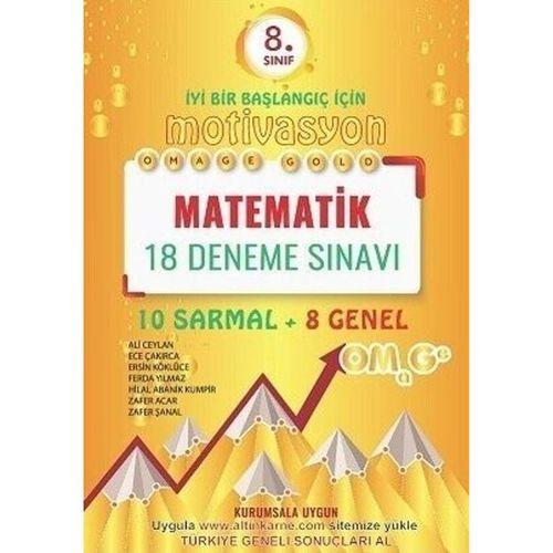 8. Sınıf Matematik Gold 18 Deneme Omage Yayınları
