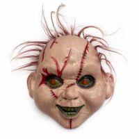 Saçlı Çaki Korku Maskesi – Gerçekçi Dikişli ve Detaylı Maske