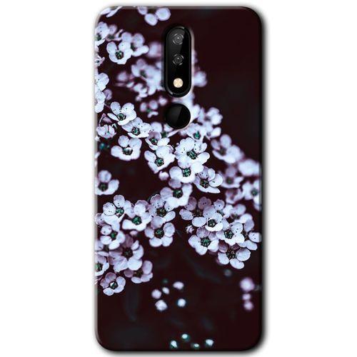 Casper Via P3 Kılıf HD Desen Baskılı Arka Kapak - Beyaz Çiçek