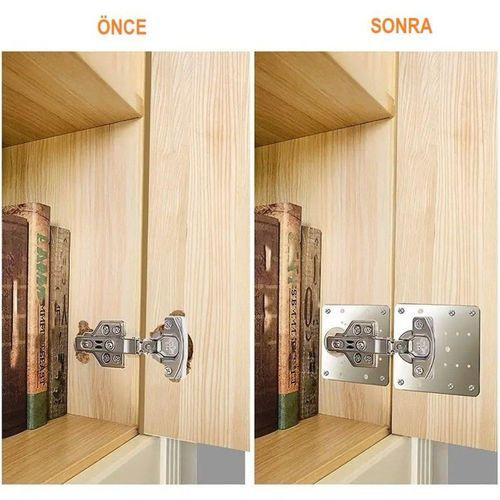 Zhltools Paslanmaz Çelik Menteşe Onarım Plakası