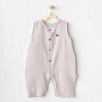 Andywawa AC25883 Müslin Home Bebe Tulum Beige