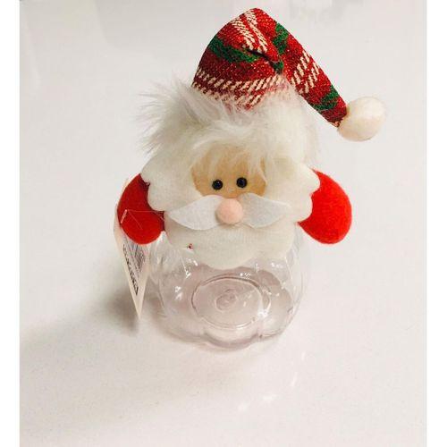 YILBAŞI ŞİŞE NOEL BABA YUVARLAK 6CM X 6CM