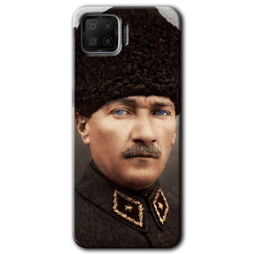 Oppo A73 Kılıf HD Desen Baskılı Arka Kapak - Başkomutan Atatürk