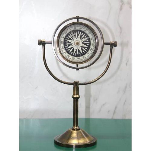 Pirinç Masa Üstü Pusula Model 4