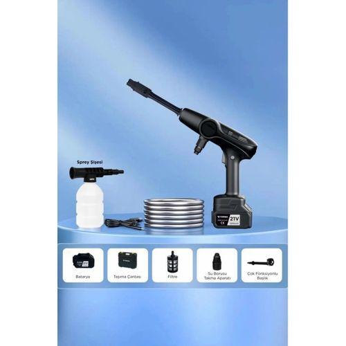 Akülü Şarjlı Yüksek Basınçlı Oto Araba Bahçe Yıkama,temizleme Su Sı