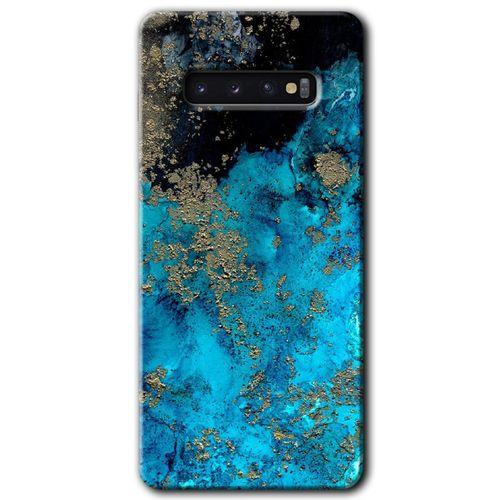 Potkal Hediye Fabrikası Samsung Galaxy S10 HD Baskılı Kılıf + 9D Tam Ekran Koruyucu - Klas Mermer