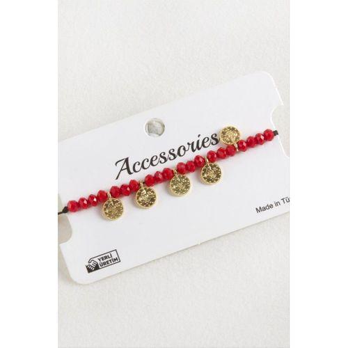 Para Kristal Makrome İp Bileklik