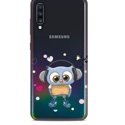 Zoologix (73) Samsung Galaxy A80 Şeffaf Kılıf Silikon Desenli